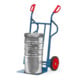 fetra Stahlrohr-Sackkarre B1216V - Vollgummibereifung Tragkraft 350 kg