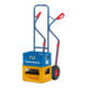 fetra Stapelkarre H.1300mm Schaufel-L250xB320mm Luft-Bereifung Trgf.300kg blau