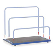 fetra Support de panneaux 4365 - sans arceau - surface de chargement 1600x800mm-4