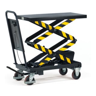 fetra lift table trolley double ciseaux pour une portée de levage particulièrement grande