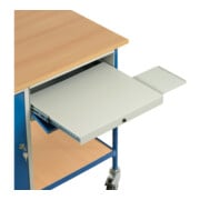 fetra Table roulante 5866 avec armoire en acier fermée et tiroir fermé-5