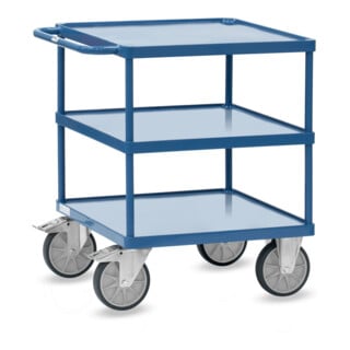 fetra Tischwagen 2417W Stahlblech-Wannen blau RAL 5007