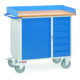 Fetra Werkstattwagen 12450 mit Abrollrand - Tragkraft 400kg TPE-Reifen