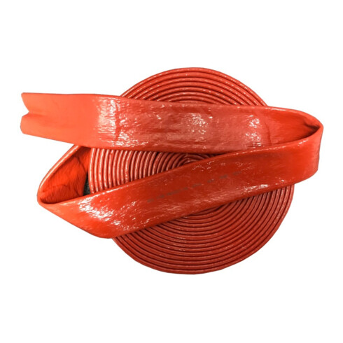Feuerschutzschlauch Silikon/Fiberglas, rot, 8 x 10,60mm