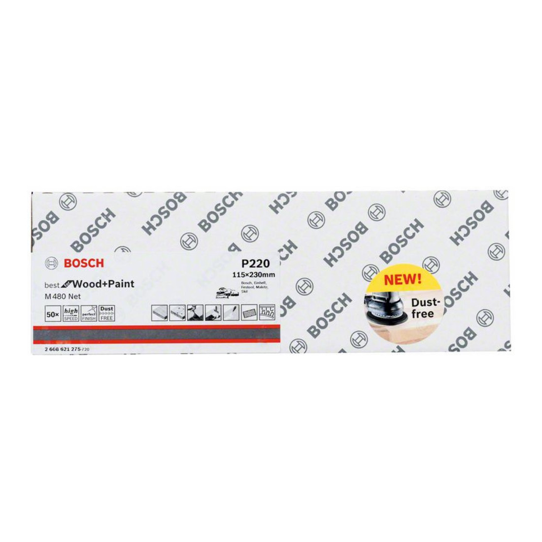 Feuille abrasive 115 x 230 mm, 220