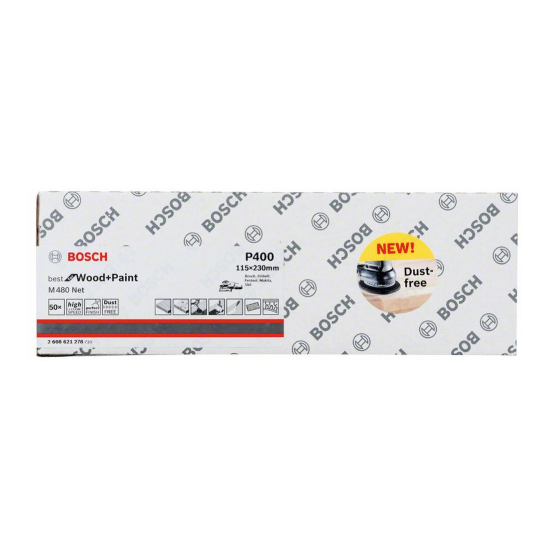 Feuille abrasive 115 x 230 mm, 400