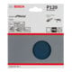 Feuille abrasive Bosch F550, Expert for Metal, 115 mm, 120, non perforée, fixation auto-agrippante, pack de 5