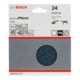 Feuille abrasive Bosch F550, Expert for Metal, 125 mm, 24, non perforée, fixation auto-agrippante, pack de 5-3