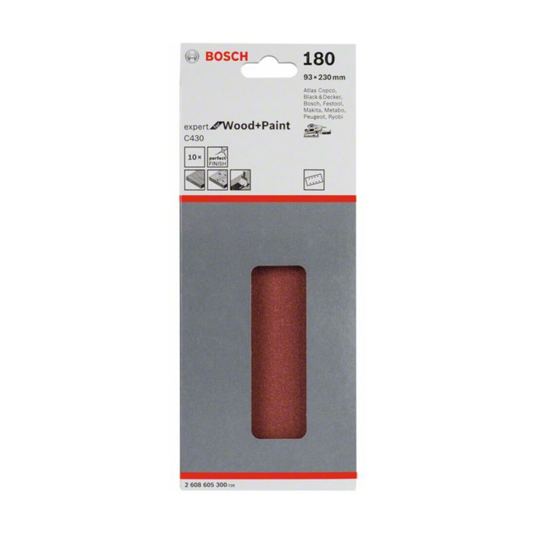 Feuille abrasive Bosch C430 93x230