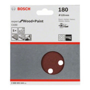 Feuille abrasive C430, pack de 5 125 mm, 180-4