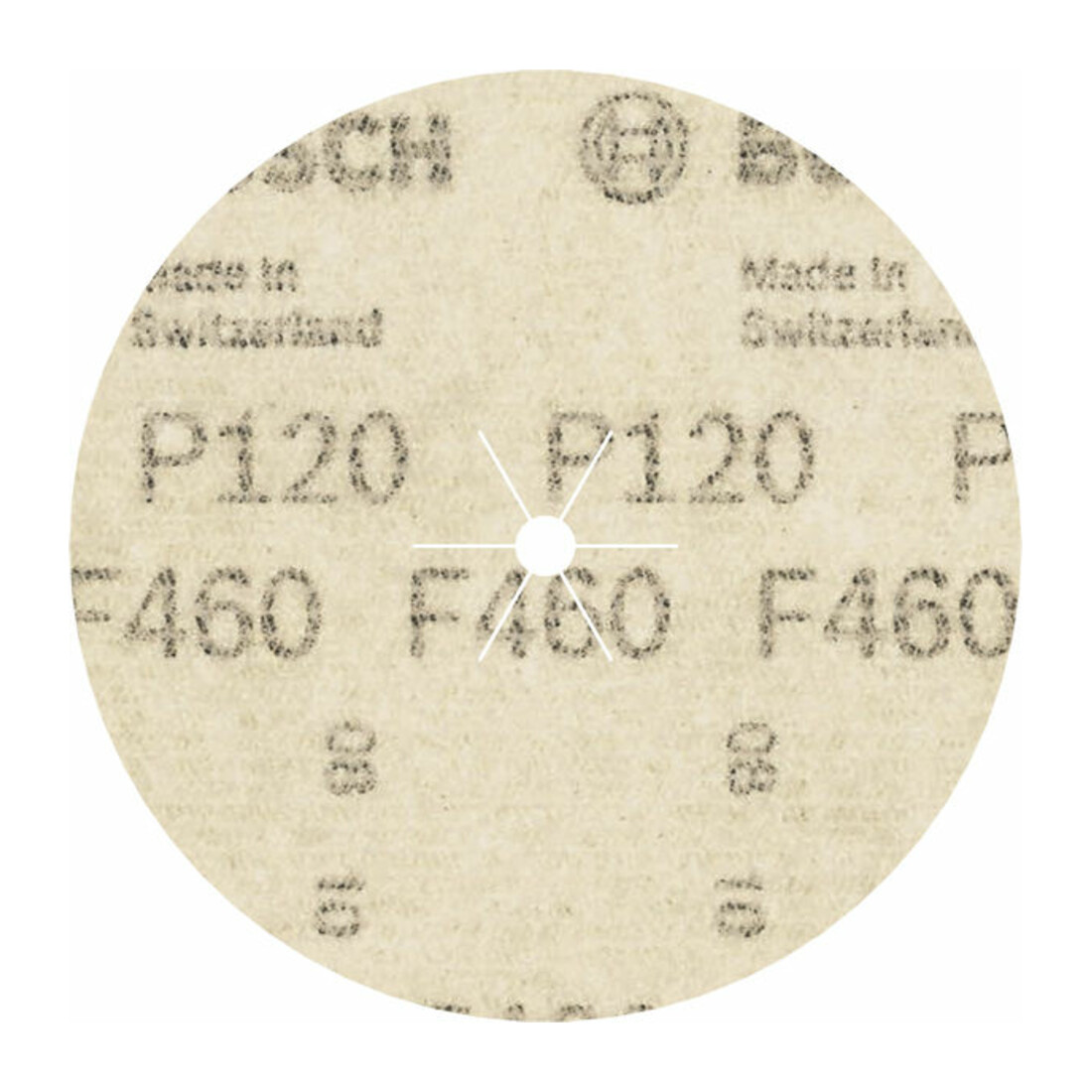 Papier abrasif Bosch F460 serré pour machines de perçage