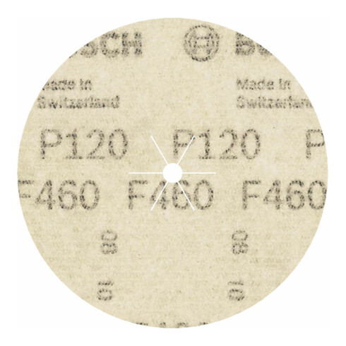 Papier abrasif Bosch F460 serré pour machines de perçage