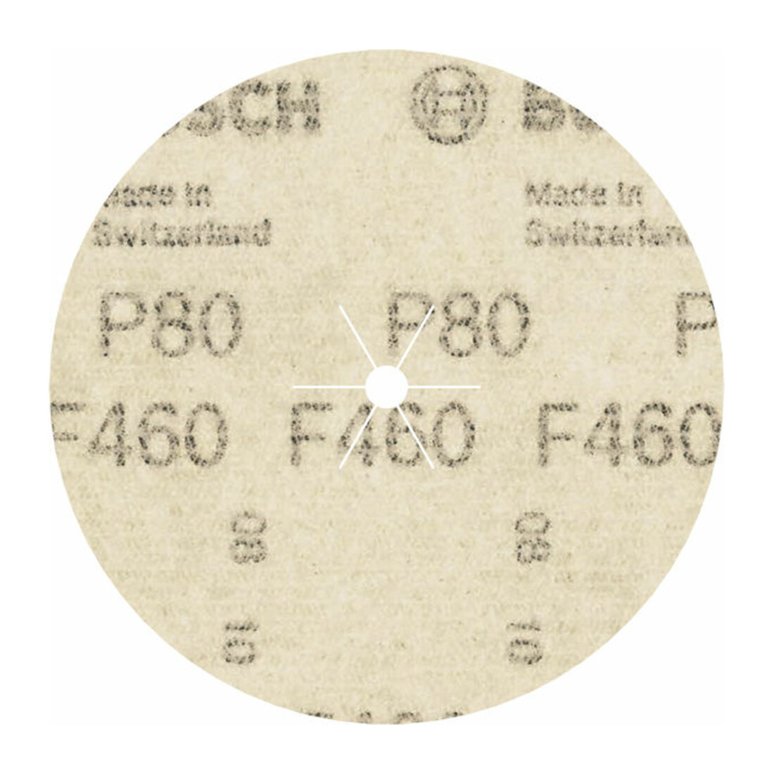 Feuille abrasive F460, kit de 5 pièces 125 mm, 80