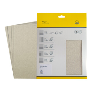 Feuille abrasive Klingspor PS 33 B S.a.U. 230 x 280 mm grain 320
