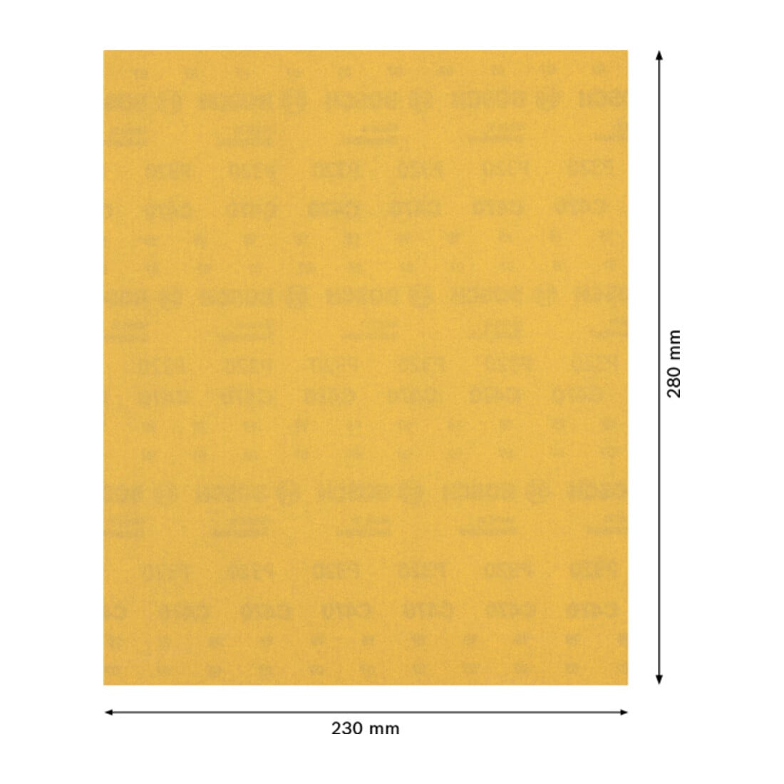 Bosch EXPERT C470 feuille de papier de verre pour le ponçage à la main
