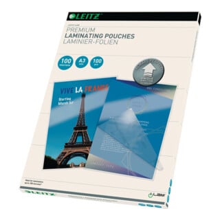 Film de plastification DIN A3 L426×I303 mm épaisseur 100 µm, boîte de 100 pcs