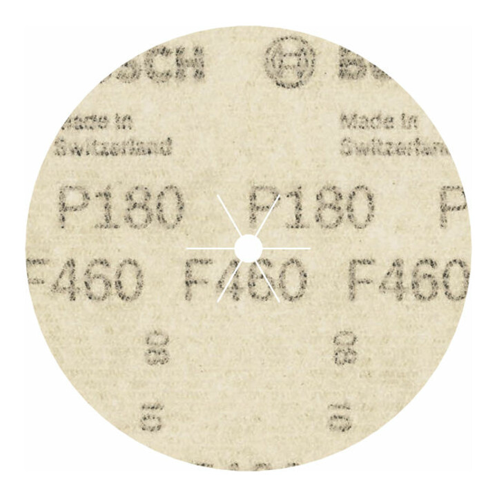 Feuilles abrasives F460, set de 10 pièces 125 mm, 40; 60; 80; 120; 180