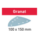 Feuilles abrasives Festool STF DELTA/7 Garnet 100 pièces-1
