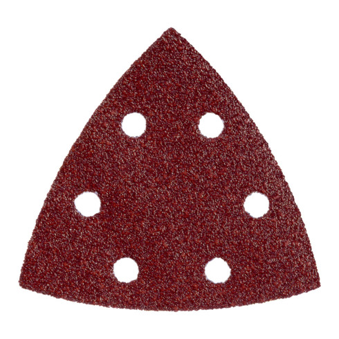 Feuilles abrasives adhésives Metabo 93 x 93 mm, 6 trous, paquet de 5