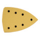 Feuilles abrasives STIER Universal Delta 100 x 150 / P120 / 7 trous, 50 pièces-5