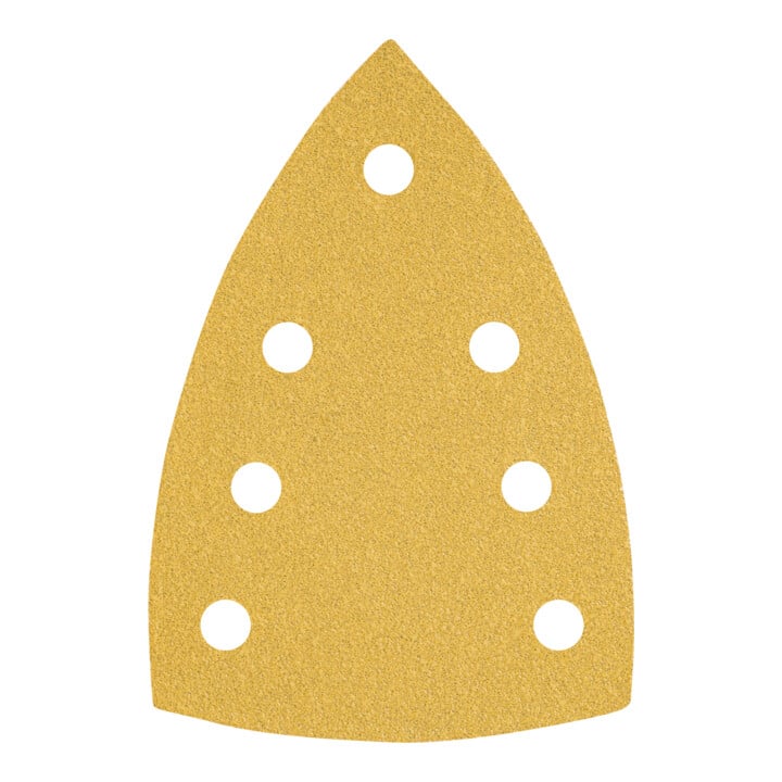 Feuilles abrasives STIER Universal Delta 100 x 150 / P180 / 7 trous, 50 pièces