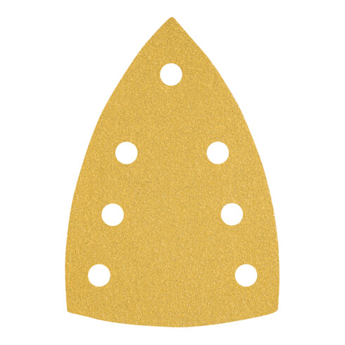 Feuilles abrasives STIER Universal Delta 100 x 150 / P180 / 7 trous, 50 pièces