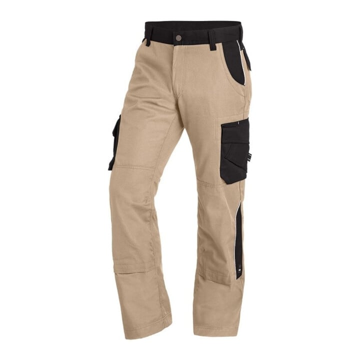 FHB Arbeitshose BRUNO beige-schwarz 24
