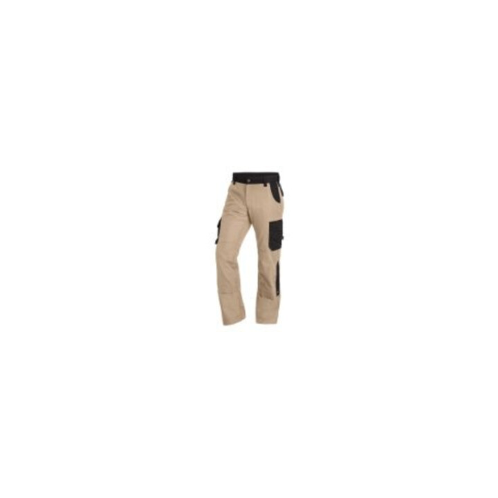 FHB Arbeitshose BRUNO beige-schwarz 62 robust 300g/m²