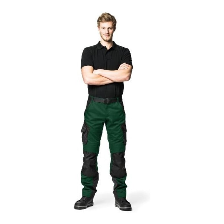 FHB Arbeitshose FLORIAN 30 grün-schwarz