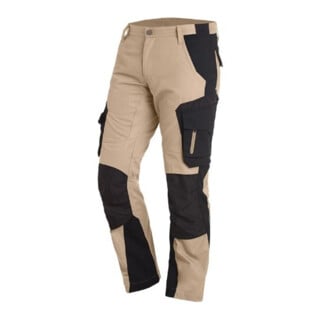 FHB Arbeitshose FLORIAN beige-schwarz 50