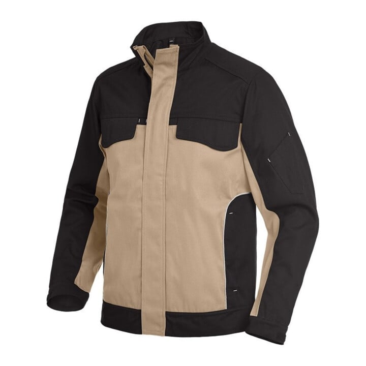 FHB Arbeitsjacke ERNST beige-schwarz XL