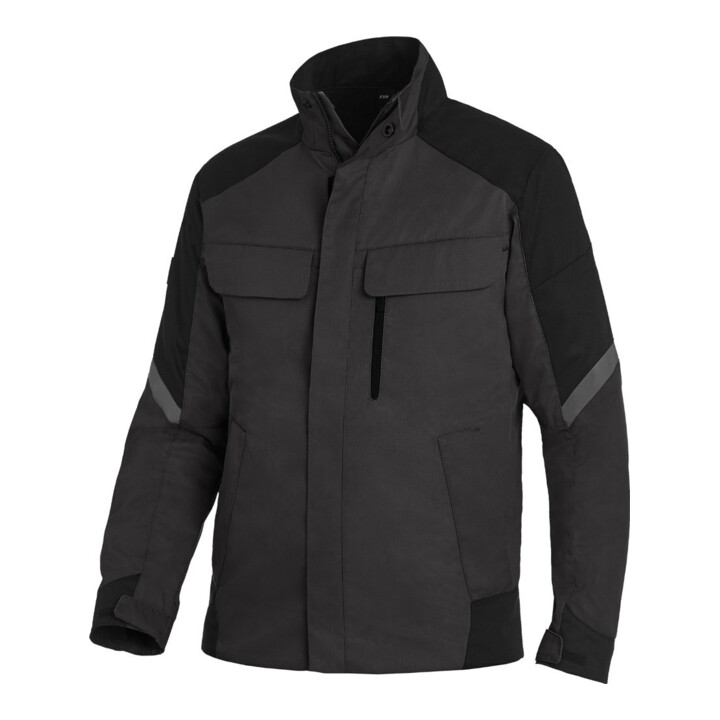 FHB Arbeitsjacke Frank anthrazit-schwarz, Gr. L
