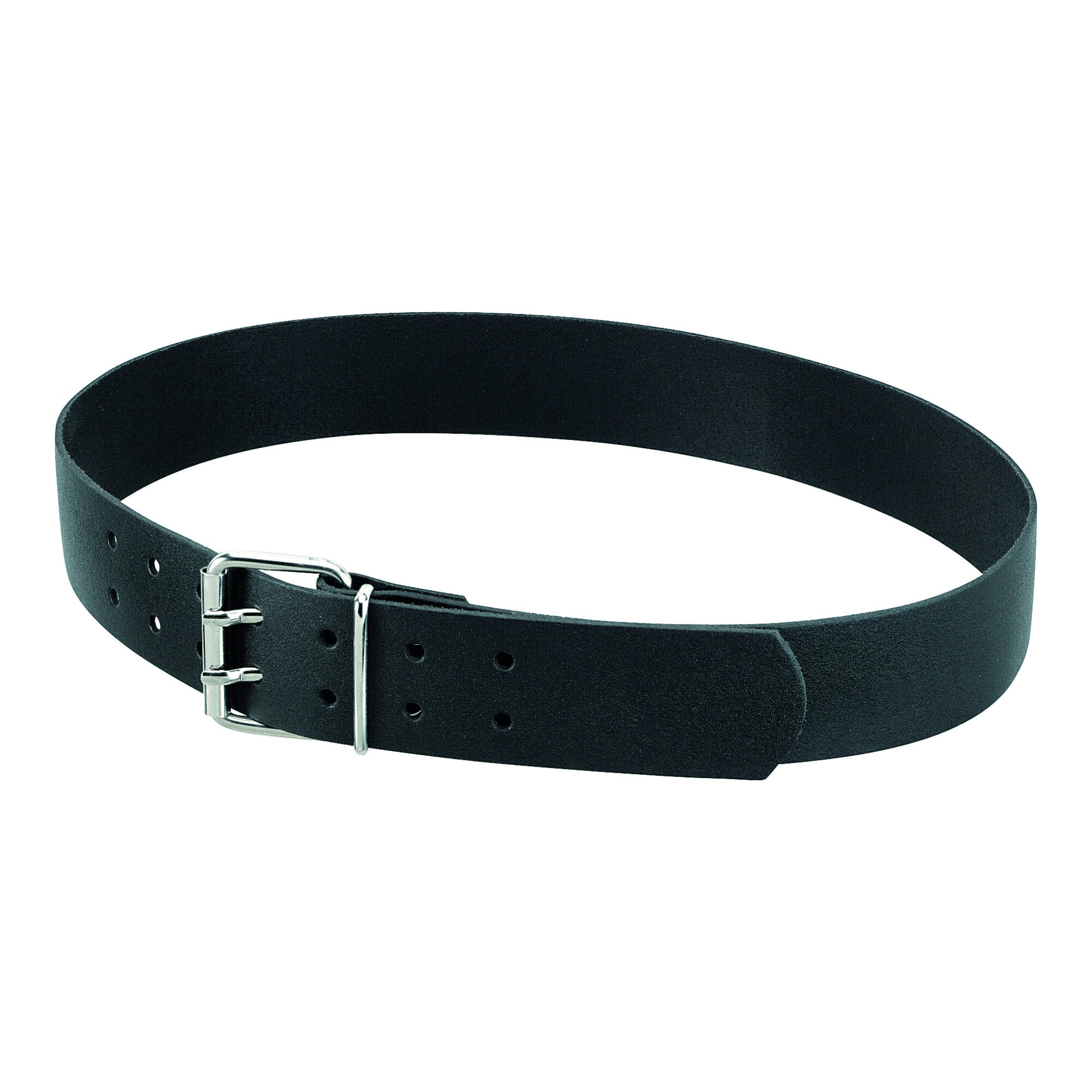 FHB CARSTEN Ledergürtel Doppeldorn schwarz L: 95 cm