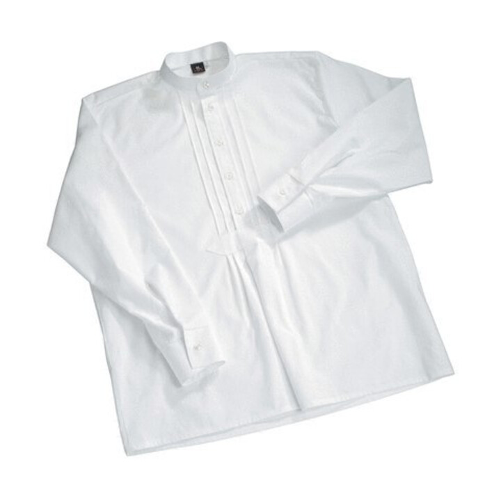 FHB Chemise enfant BENNY blanche 152 manches longues col montant sans boutonnière
