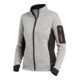 FHB Damen-Strick-Fleecejacke Marieke Gr.L grau/schwarz 100% PES-1