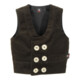 FHB Gilet d'artisan enfant DAVID noir 140 velours fin Zwirn