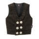 FHB Gilet d'artisan enfant DAVID noir 140 velours fin Zwirn