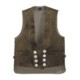 FHB Gilet de corporation EMIL olive-brun 102 Trenkercord