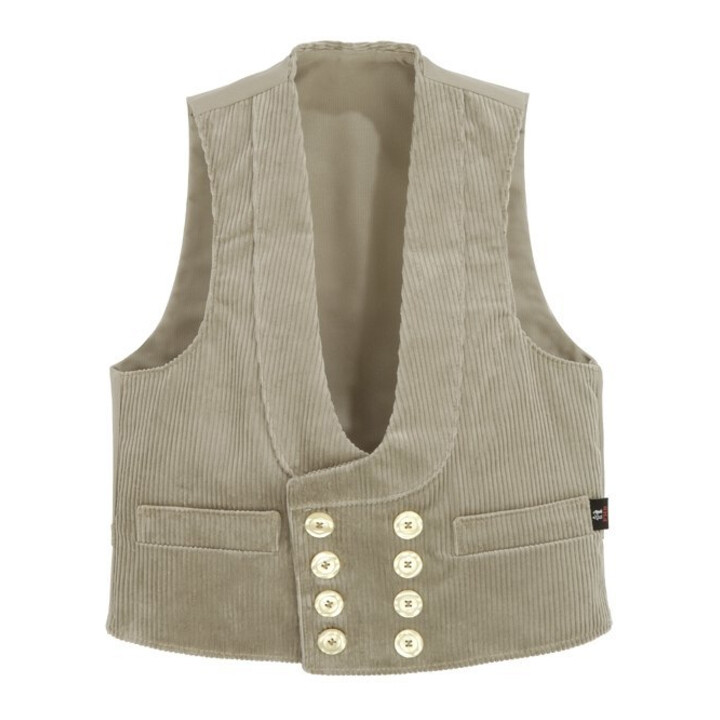 FHB Gilet de corporation HEINER Trenkercord beige 46