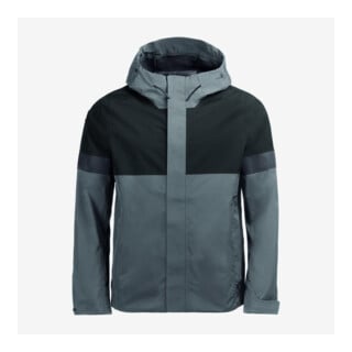 FHB Hardshell-Jacke LUCA grau-schwarz 4XL