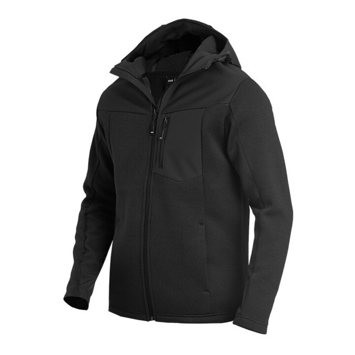 FHB Hybrid-Jacke MAXIMILIAN schwarz M Softshell