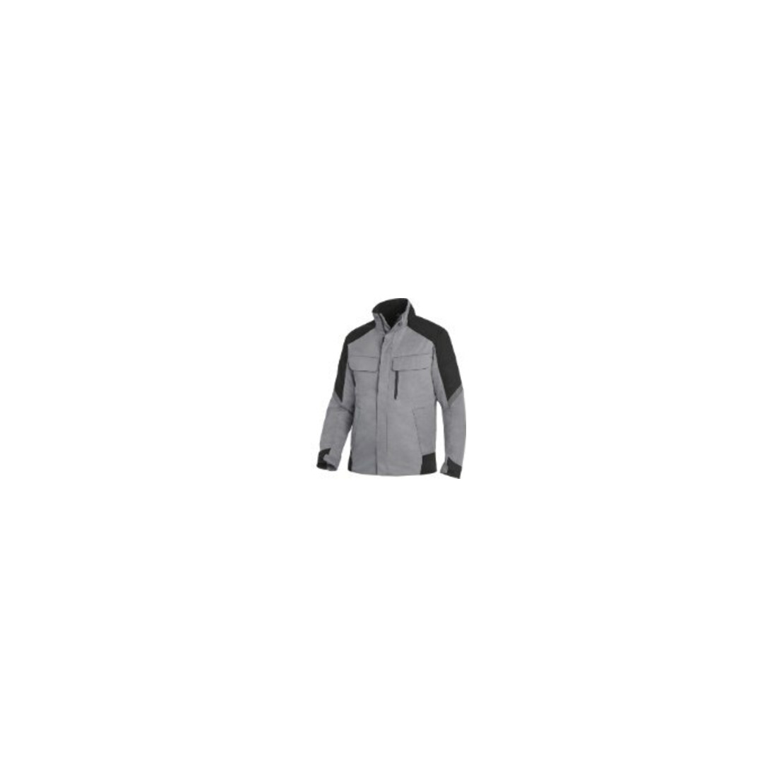 FHB Jacke Frank, Softshell, Gr. L, grau/schwarz