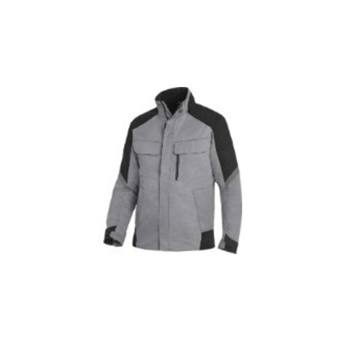 FHB Jacke Frank, Softshell, Gr. M, grau/schwarz