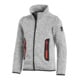 FHB Kinder-Jacke MATS Strick-Fleece grau 98/104