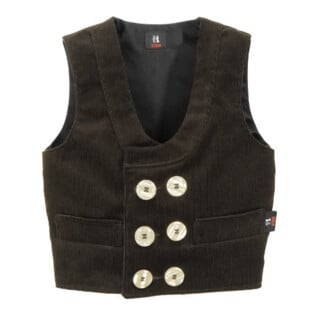 FHB Kinder-Zunftweste DAVID schwarz 158 Zwirn-Feincord