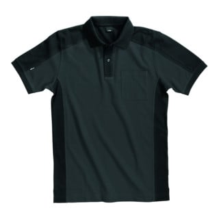 FHB Poloshirt Konrad 91490 anthrazit/schwarz