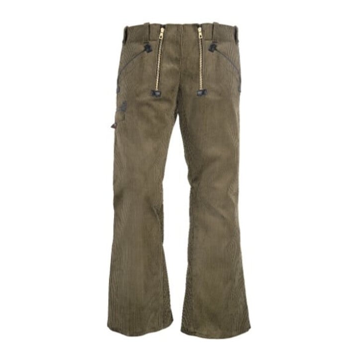 FHB Pantalon de travail ALFONS Trenkercord olive-brun Taille 58