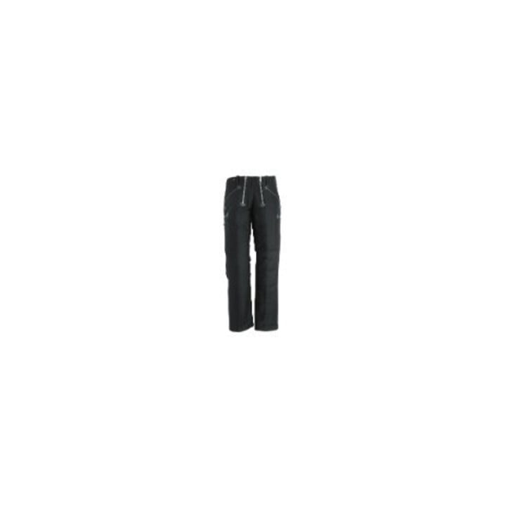 FHB Pantalon de travail ANTON Zwirn-Doppelpilot noir 26