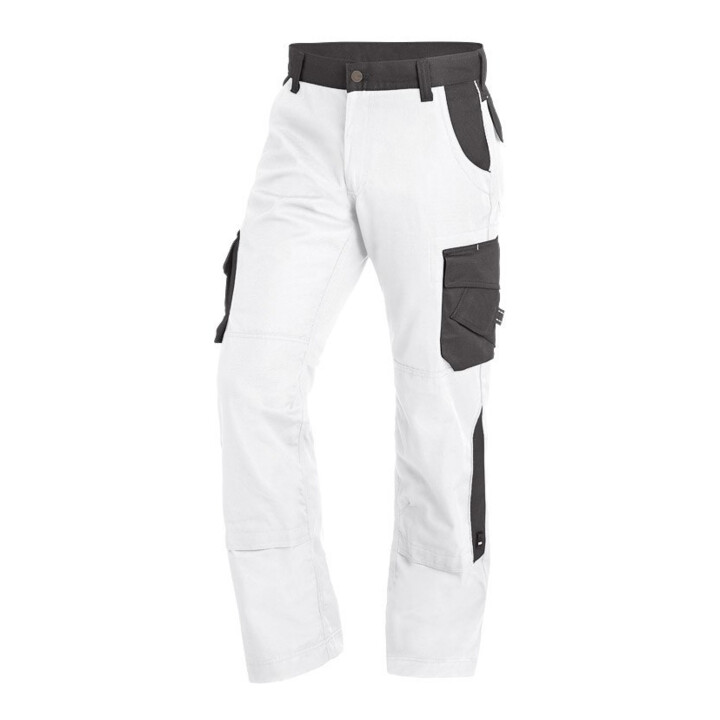 FHB Pantalon de travail BRUNO blanc-anthracite 46