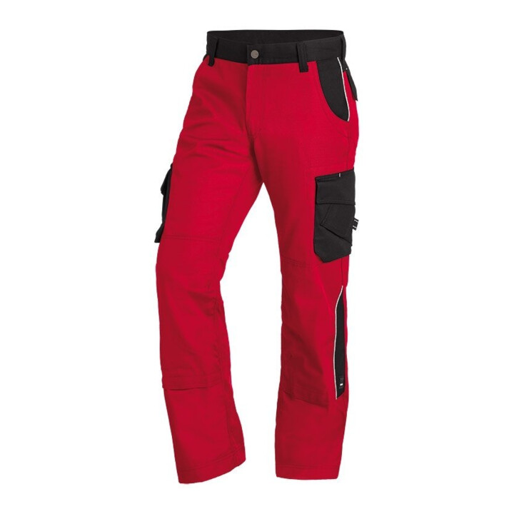 FHB Pantalon de travail BRUNO rouge-noir 46